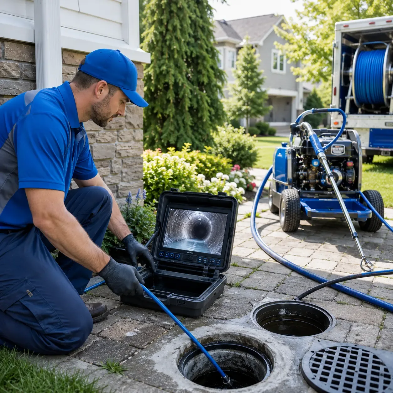 Outdoor drain cleaning professionals serving Leesburg, TX