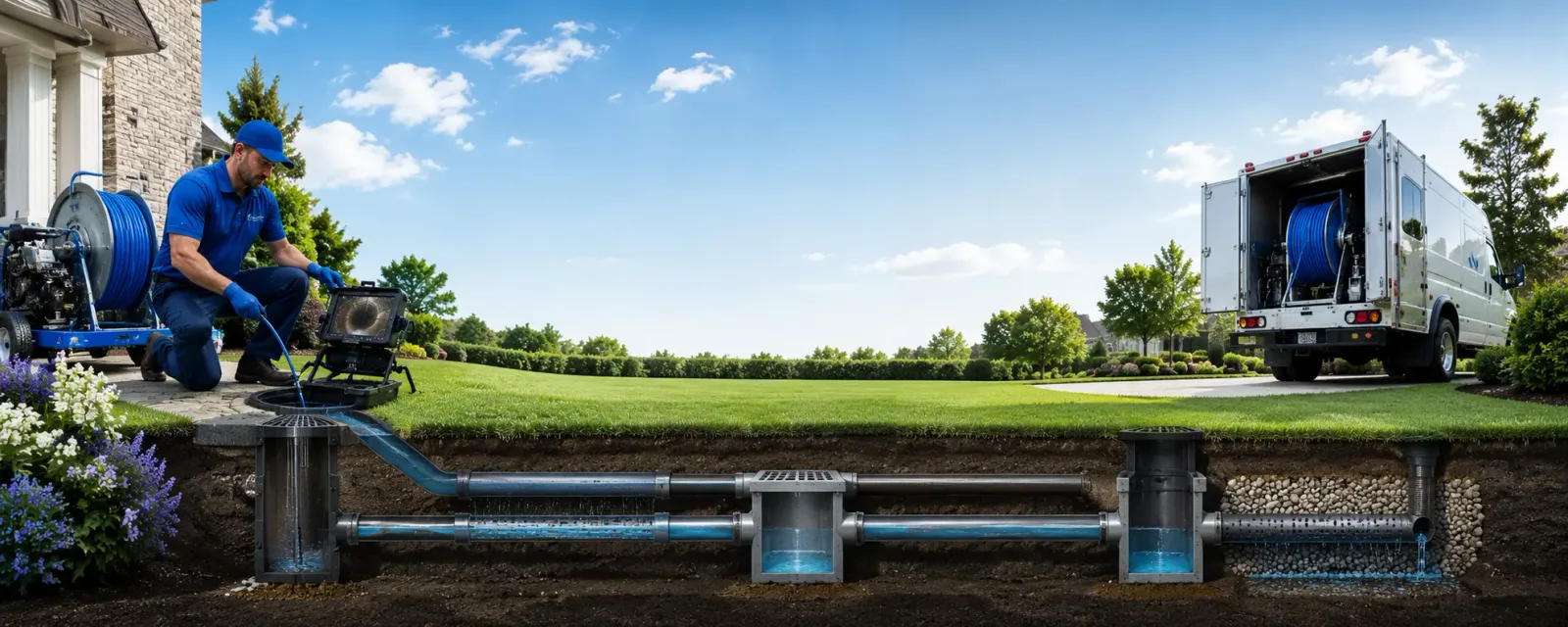 Outdoor drain cleaning information for Leesburg, TX