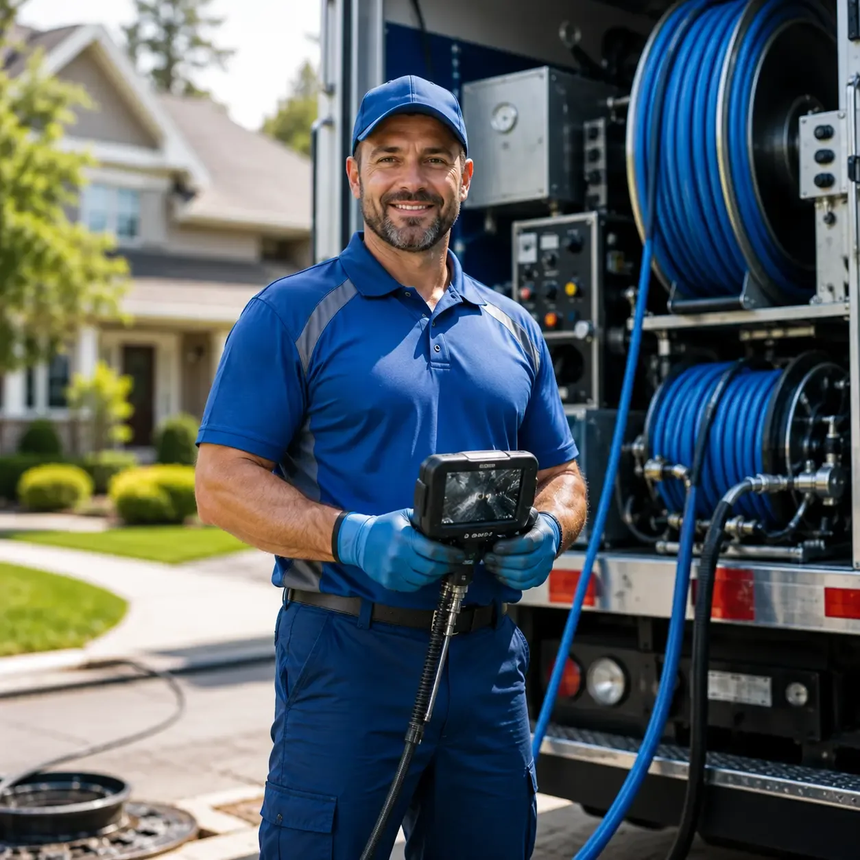 Local outdoor drain cleaning specialists in Leesburg, TX